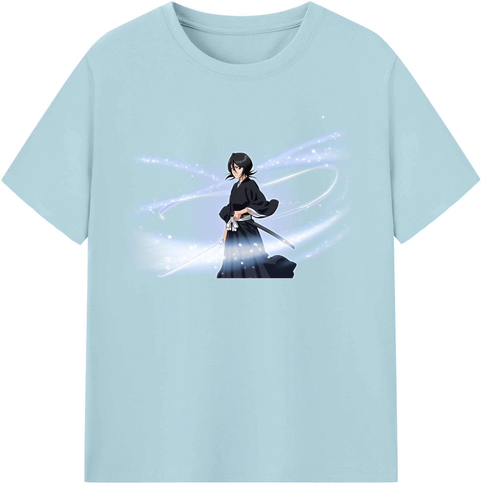 （画像用） ブリーチ 朽木ルキア BLEACH Kuchiki Rukia 綿100％半袖Tシャツ（フロントプリント）